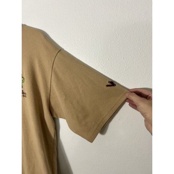 WV Project Short Sleeve Embroidered Cactus Whatever You Are Tan Shirt Size XL - Picture 6 of 15
